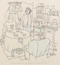 George Price, (American, 1901-1995), What's Your Pleasure- Earl Grey or Prince of Wales?