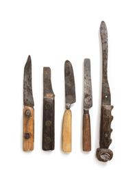 Heavily Resharpened Butcher Knives