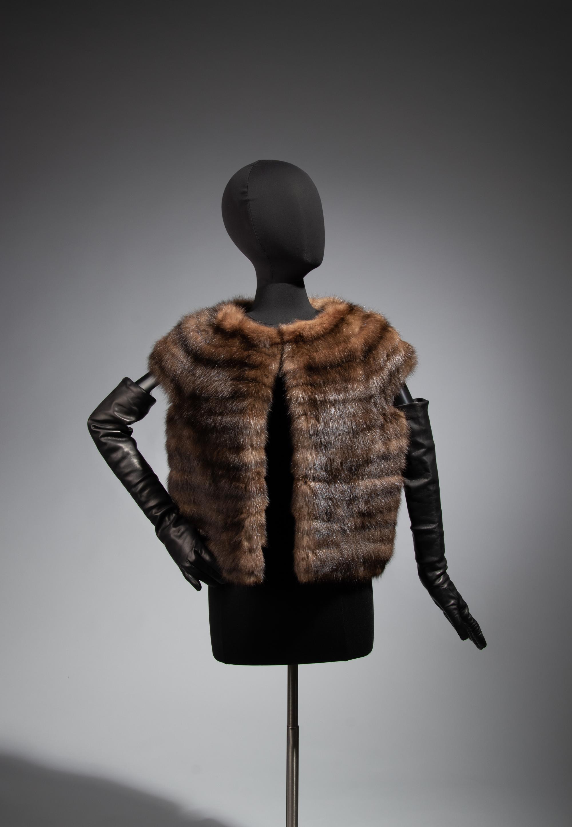 J. Mendel Sable Fur Sleeveless Jacket