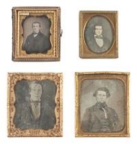 [EARLY PHOTOG.] 30 daguerreotypes of men of varying ages incl. half plate portrait of a painting.