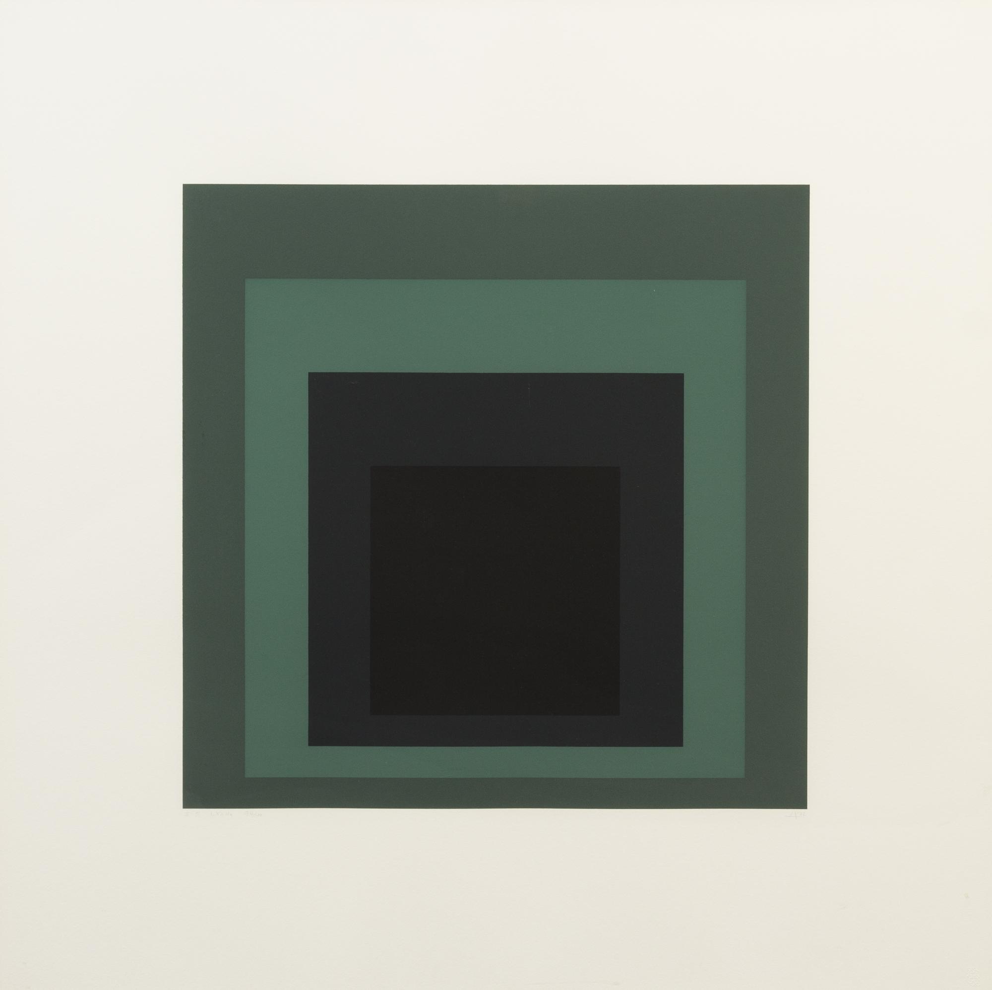 Josef Albers, (American/German, 1888-1976), I-S LXXIIa and I-S LXXIIb, 1972