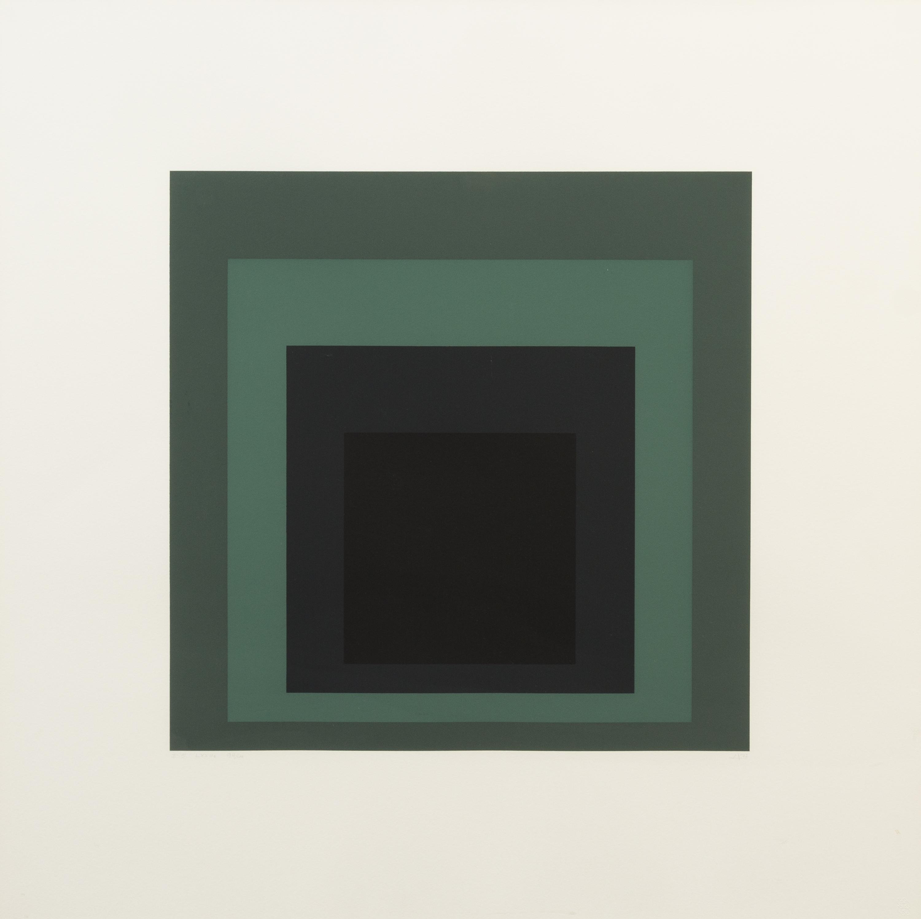 Josef Albers, (American/German, 1888-1976), I-S LXXIIa and I-S LXXIIb, 1972