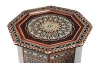 A Pair of Moorish Style Marquetry Octagonal Tables