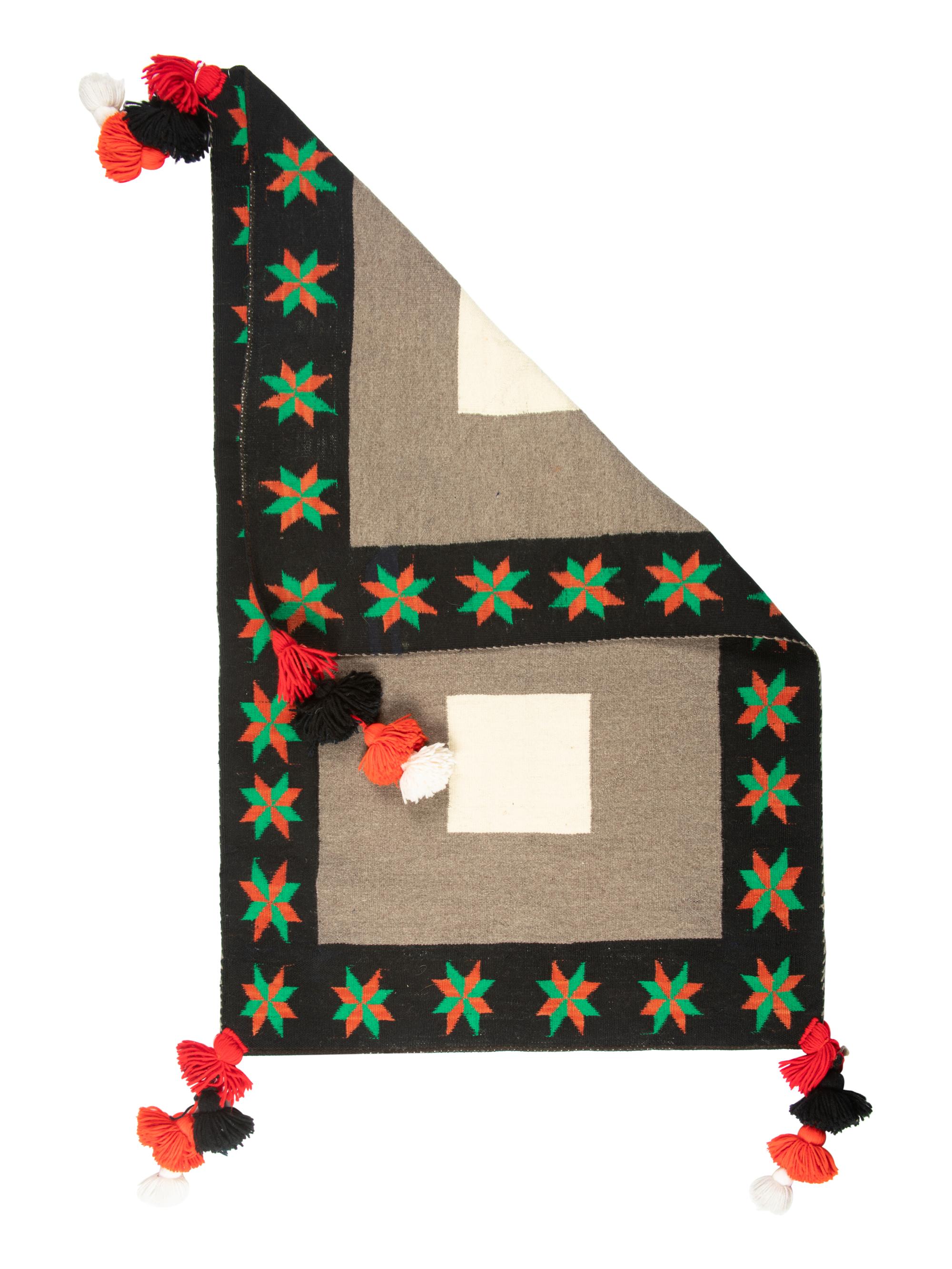 Navajo Double Sunday Saddle Blanket / Rug