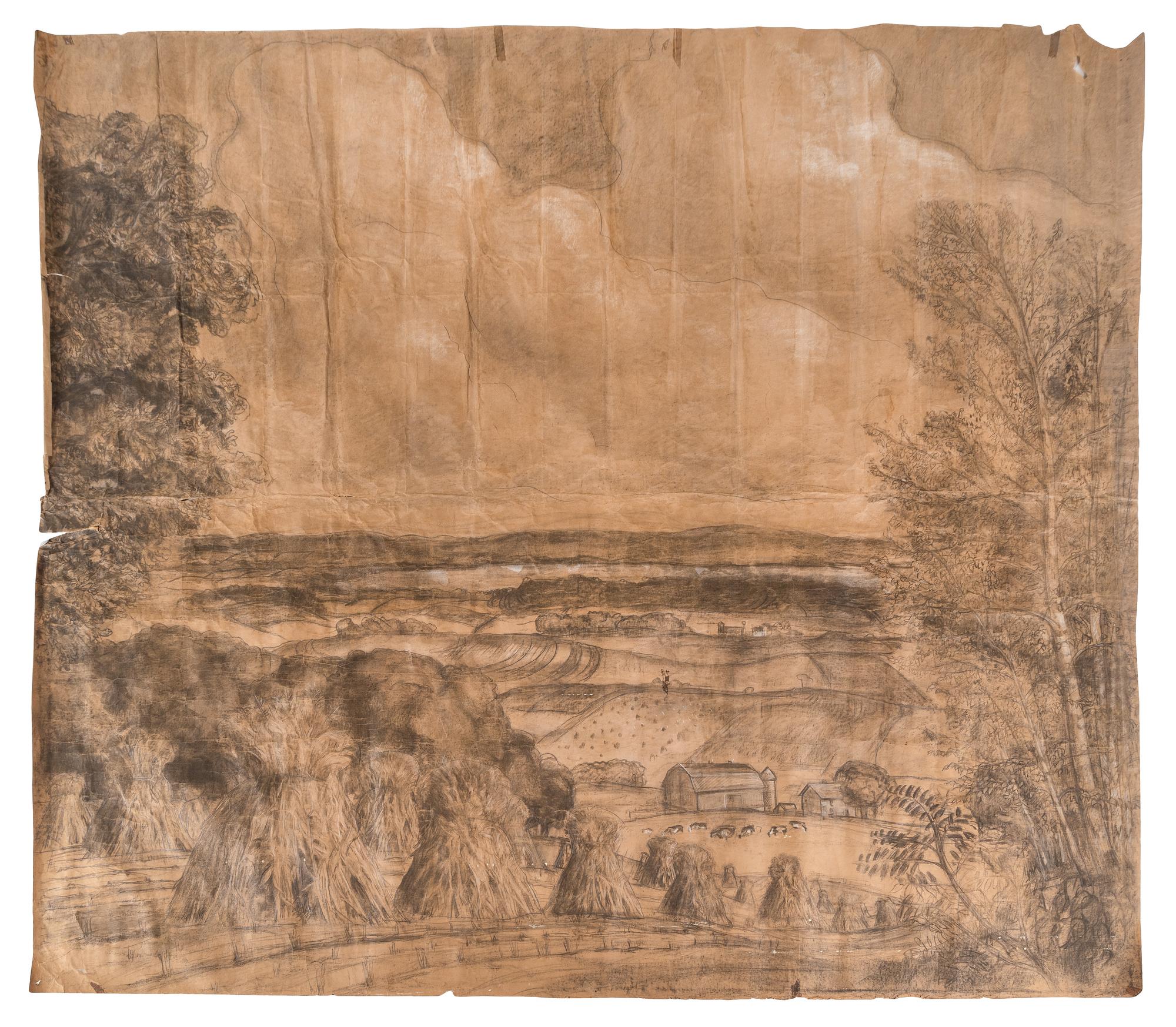 Wisconsin Farm Scene (Study), c. 1941