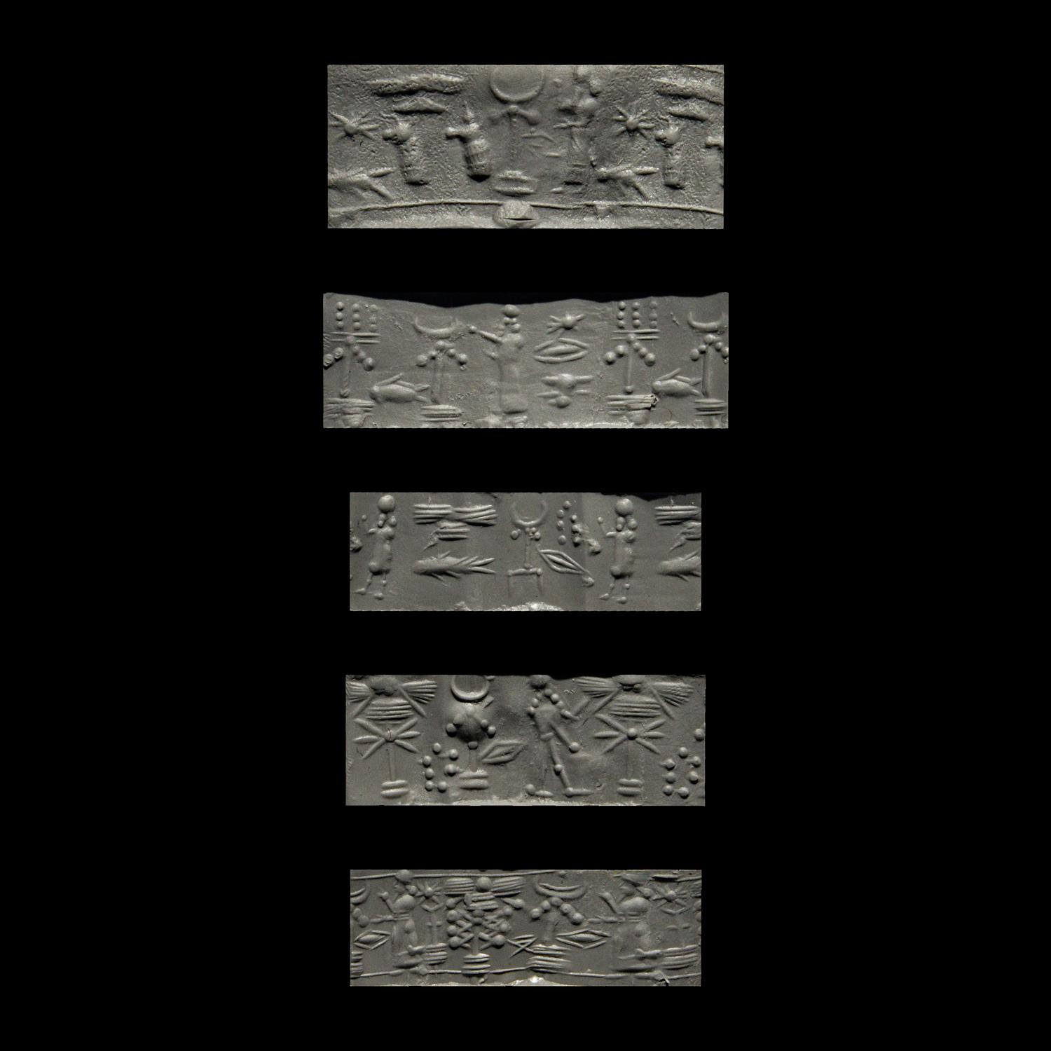 Five Neo-Assyrian Stone Cylinder Seals