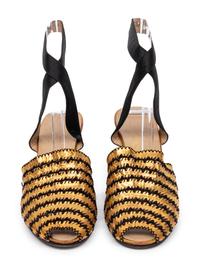 Salvatore Ferragamo, Gold Wedge Evening Sandals, 1940's