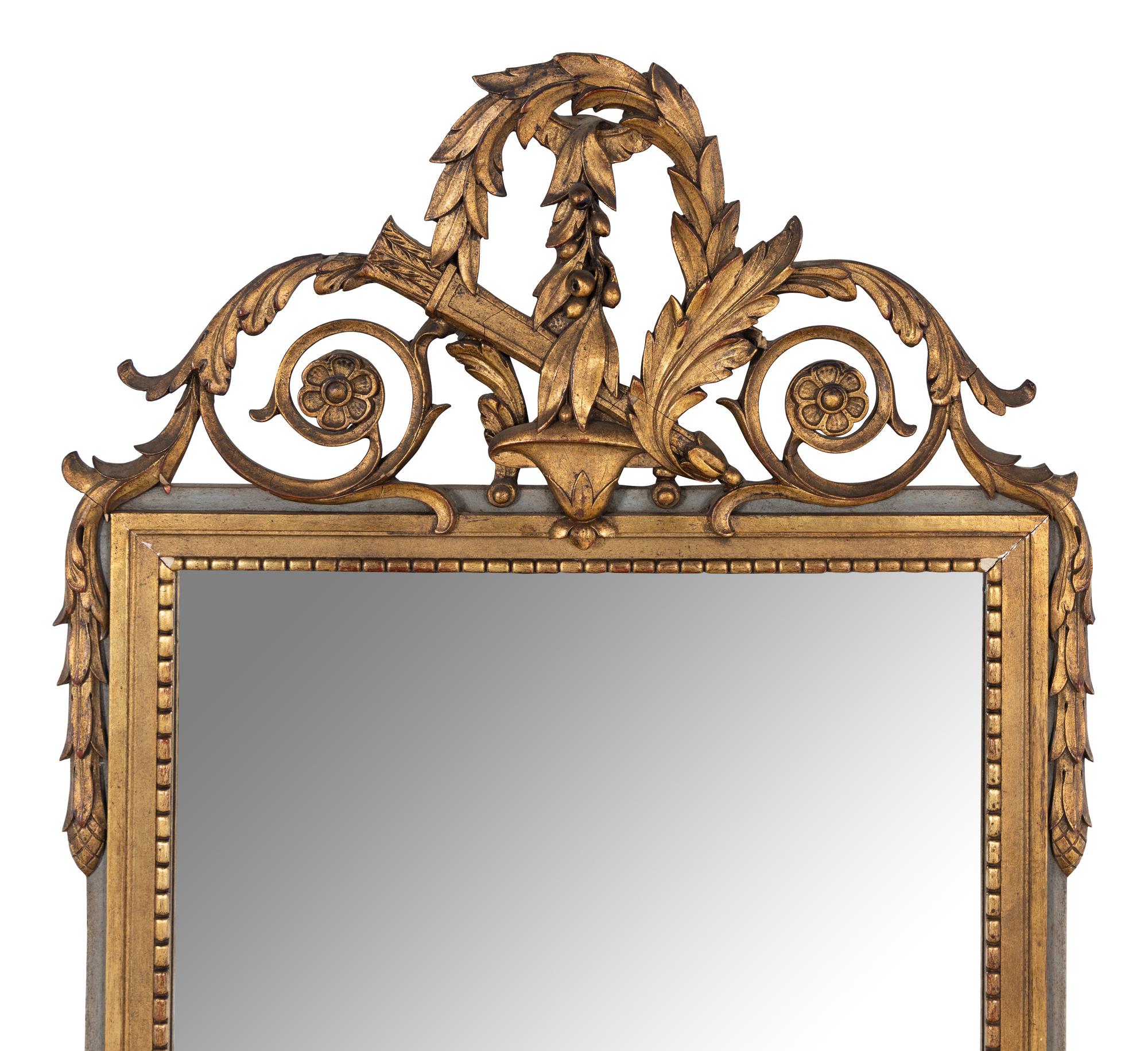 A Louis XVI Style Giltwood Mirror