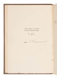 Lawrence, D.H. (1885-1930). Lady Chatterley's Lover . Florence: Privately Printed, 1928.