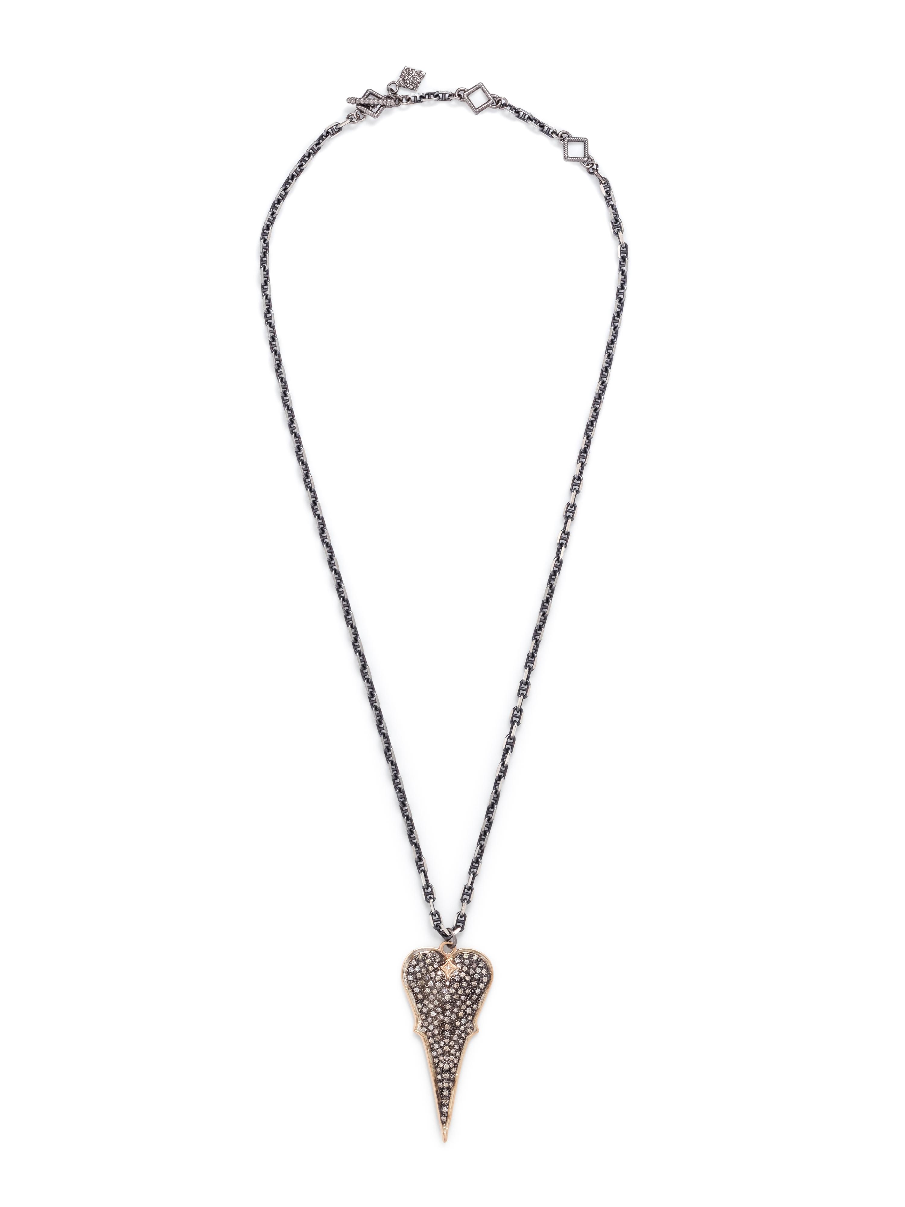 ARMENTA, DIAMOND HEART PENDANT/NECKLACE