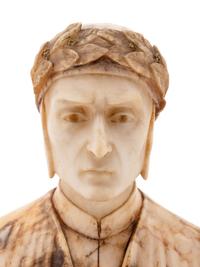An Italian Alabaster Bust of Dante Alighieri