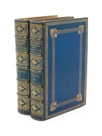 Lossing, Benson J., Harper Brothers, Franklin Square, New York 1860, The Pictorial Field-Book of the Revolution, two volumes; blue calf with gilt tooling.