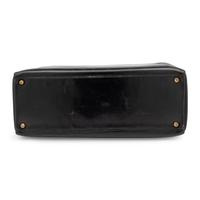 Vintage Hermès, Kelly 35 & Travel Jewelry Case in Noir Box Leather