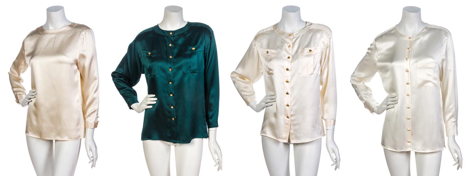 A Group of Twelve Chanel Blouses,