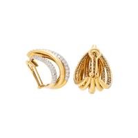 YELLOW GOLD AND DIAMOND EARRINGS