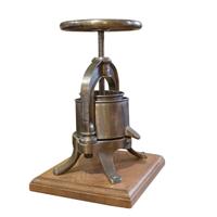An Iron Food Press 11.5" W x 9.5" D x 16.5" H — France, 19th Century