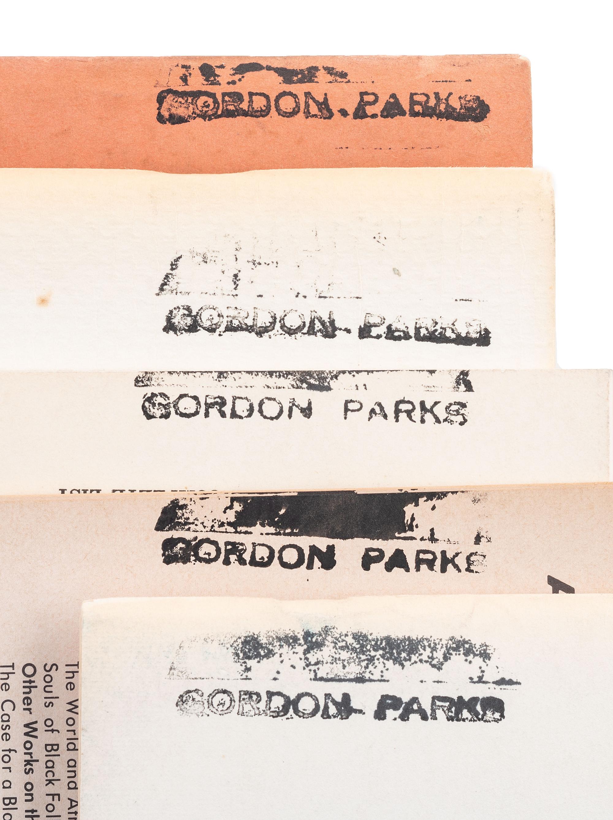 [CIVIL RIGHTS] -- [PARKS, Gordon (1912-2006), his copies). A group of booklets and publications related to Civil Rights issues, comprising: