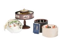 [OPTICAL DEVICES]. Replica Zoetrope and Praxinoscope with related materials.