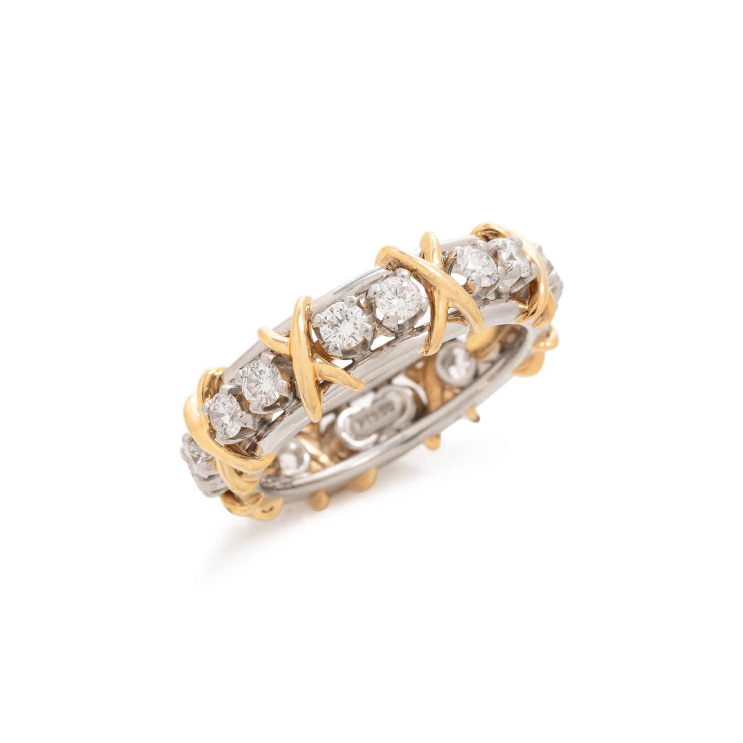 TIFFANY & CO., SCHLUMBERGER STUDIOS, DIAMOND 'SIXTEEN STONES' RING