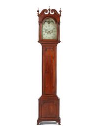 A Chippendale Cherrywood Tall Case Clock
