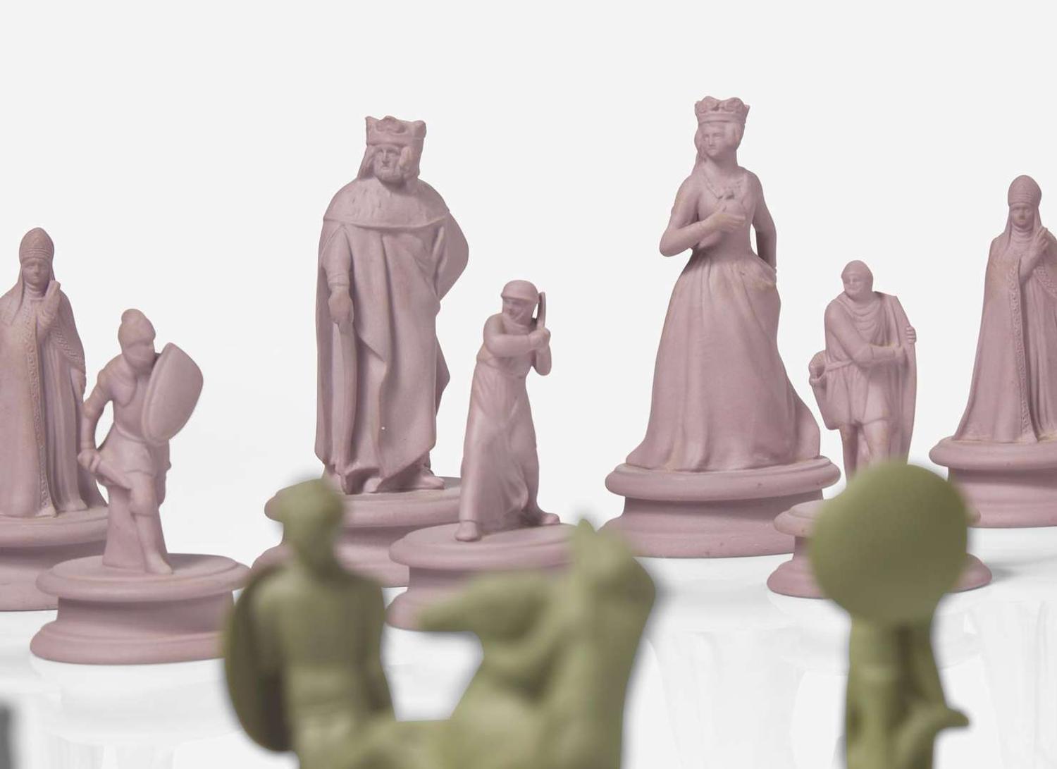 A Wedgwood Jasperware Chess Set, UK, 2006