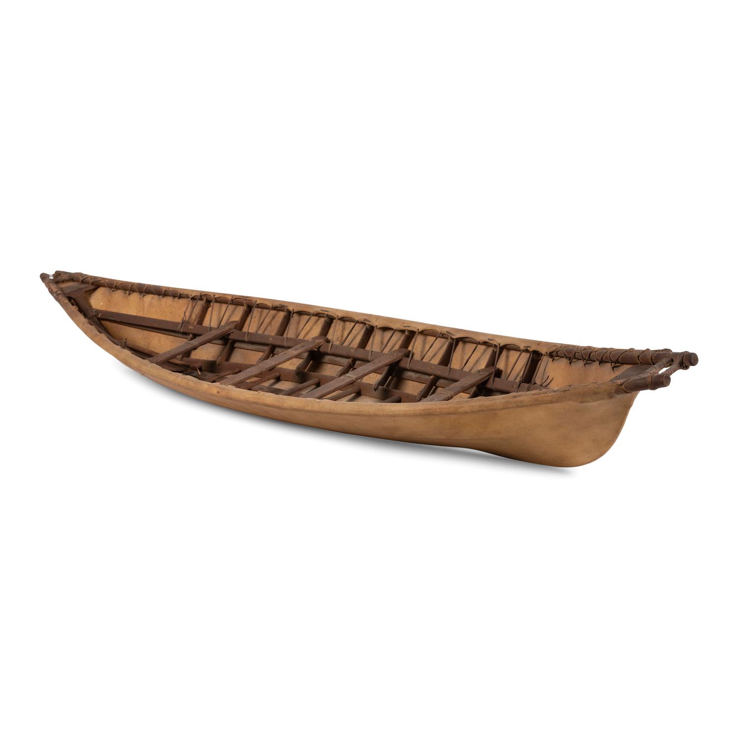 Sealskin Umiak, with Paddles