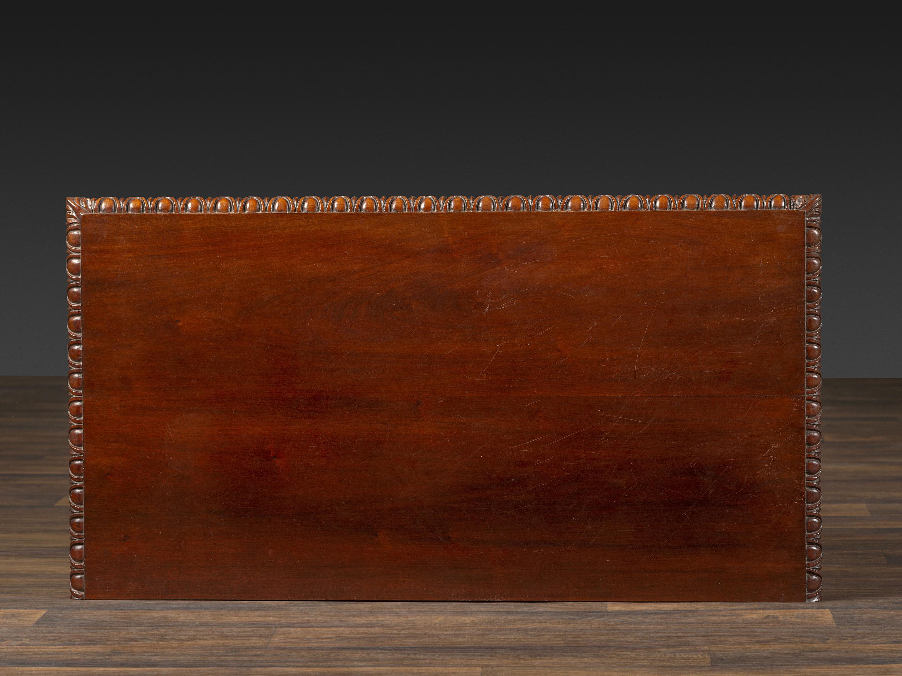 A Chippendale Style Shell-Carved Mahogany Dressing Table