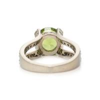 PERIDOT AND DIAMOND RING