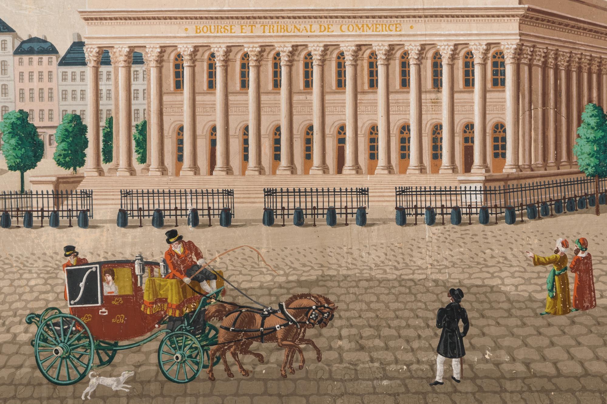 A French Papier Peinte Fireboard