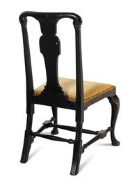 A Pair of Queen Anne Japanned Side Chairs