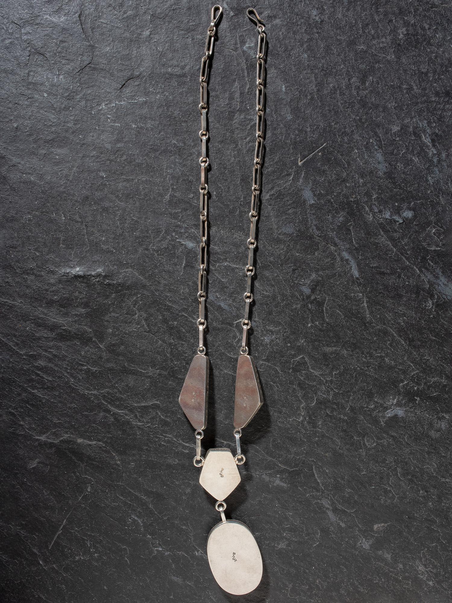Silver and Turquoise Necklace