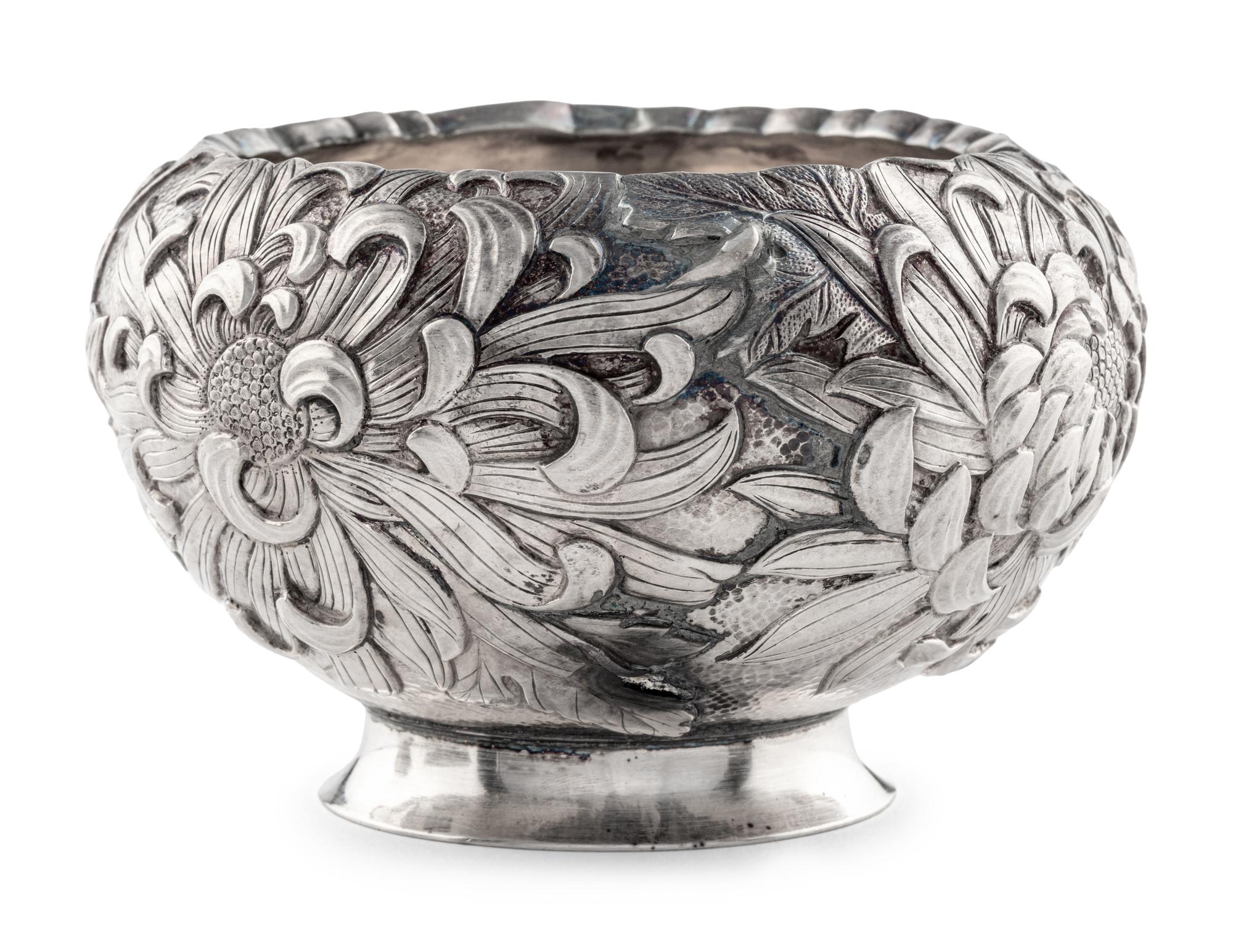A Japanese Export Silver Bowl