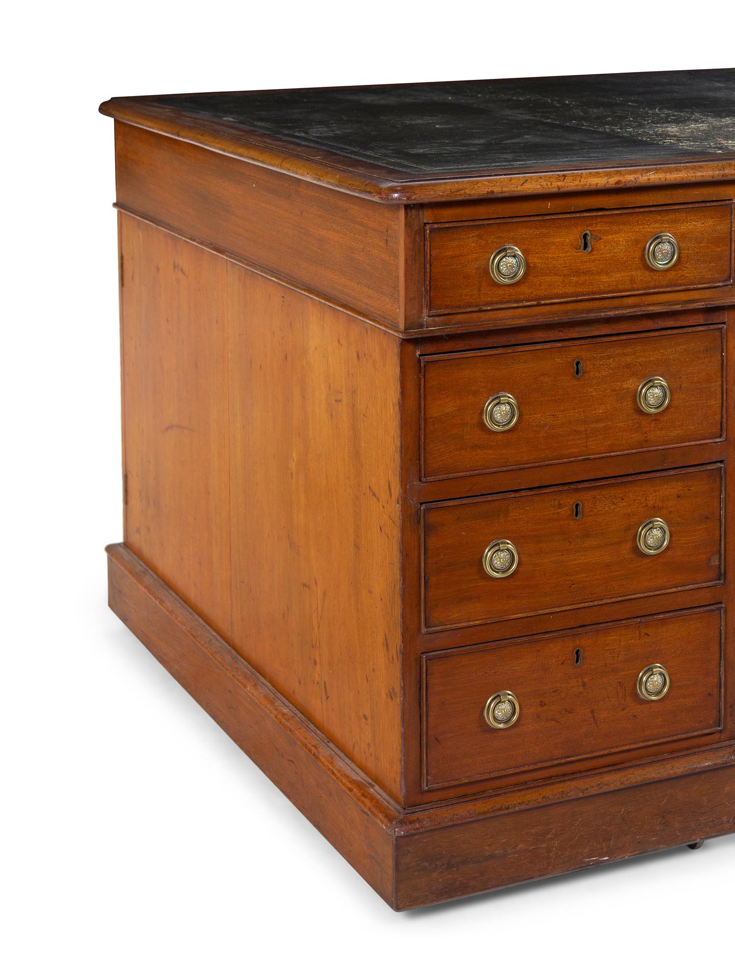 An Edwardian Mahogany Partners Desk