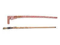 Two Carved and Painted Folk Art Canes