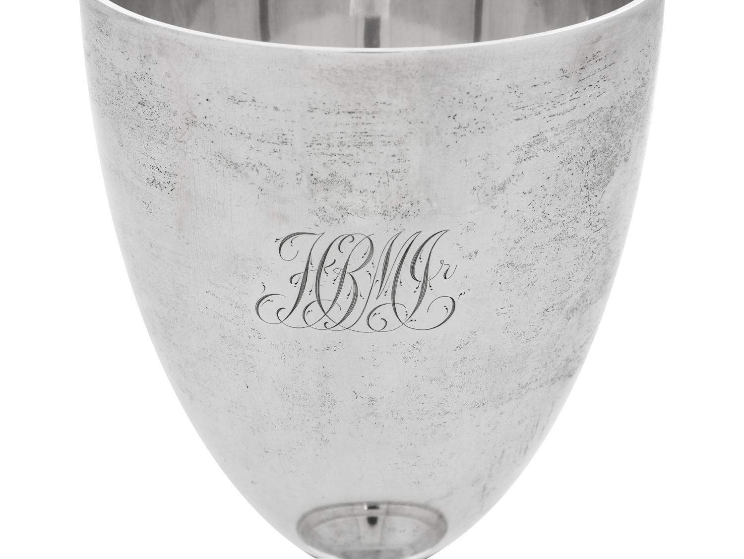 A Pair of Tiffany & Co. Silver Goblets