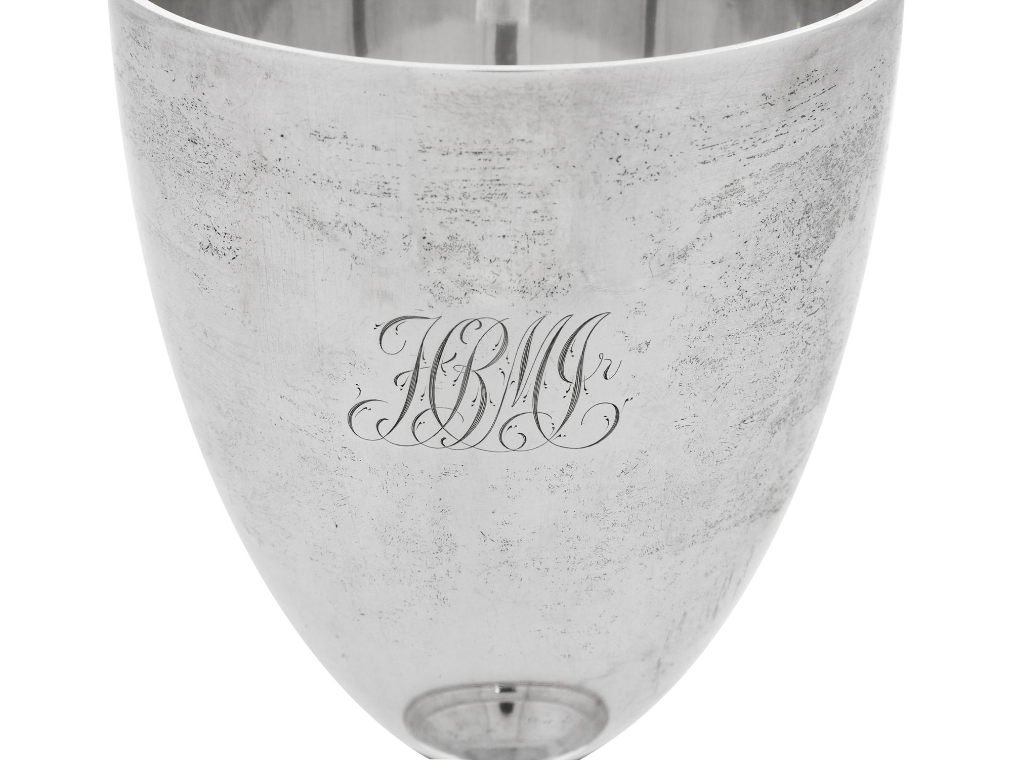 A Pair of Tiffany & Co. Silver Goblets