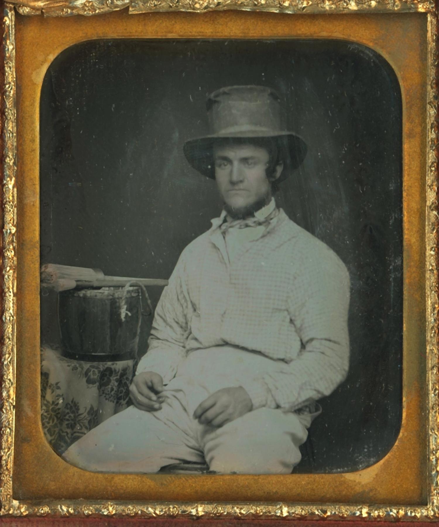 [Daguerreotype] Occupational of a Painter