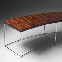 Curved Bench / Console Table Thayer Coggin, USA