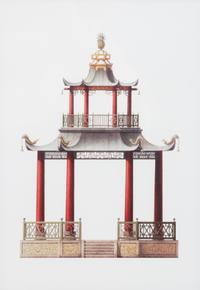 A Group of Gilt Framed Color Reproductions of Dams & Zega's Watercolors Chinoiseries Framed 17 1/2 x 13 5/8 inches. — 20TH CENTURY