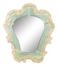 A Venetian Style Murano Glass Framed Mirror