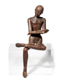 A Continental Carved Pine Articulated Model