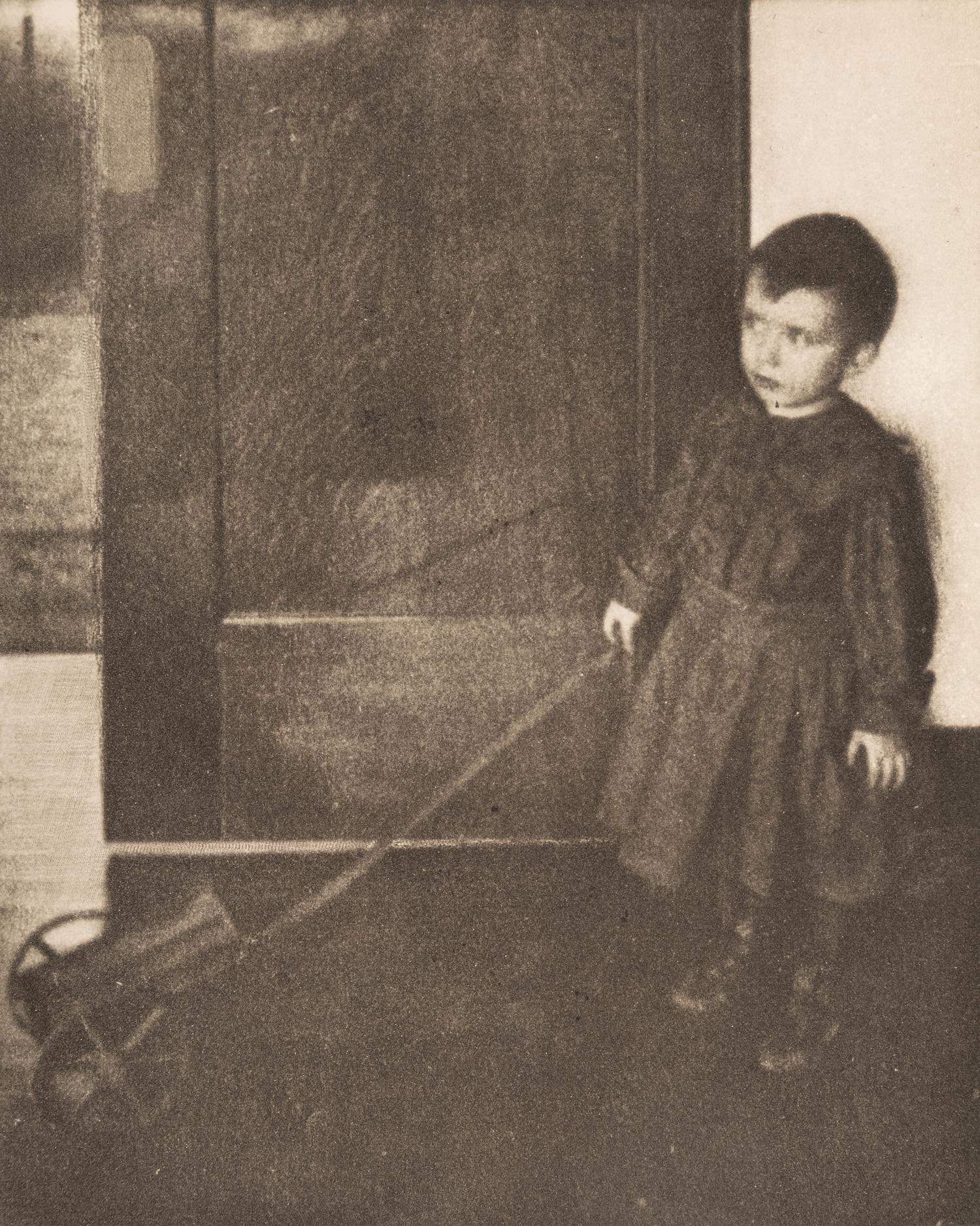 Clarence H. White (1871-1925) Boy with Wagon from "Camera Work, XXIII, 1908
