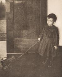 Clarence H. White (1871-1925) Boy with Wagon from "Camera Work, XXIII, 1908