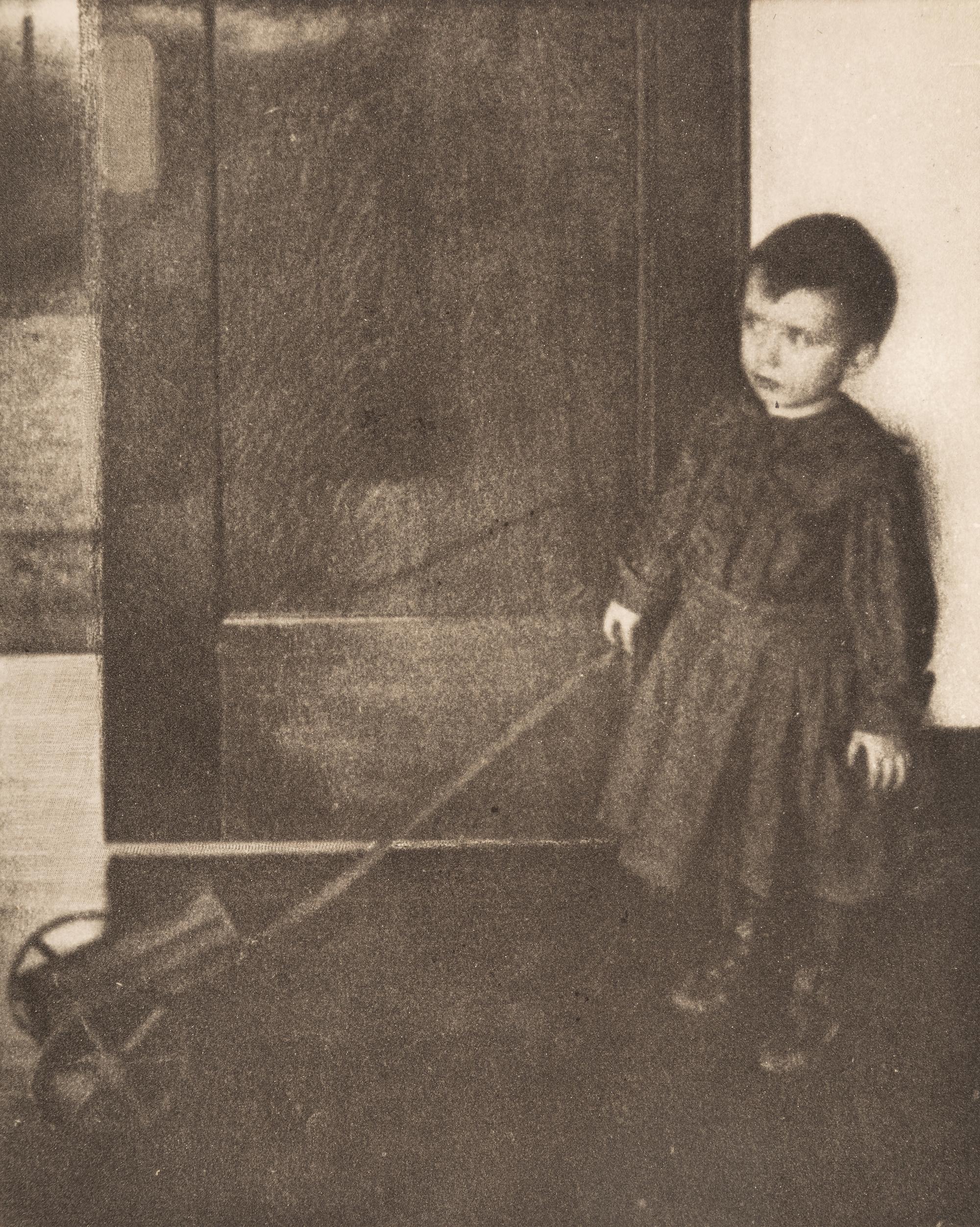 Clarence H. White (1871-1925) Boy with Wagon from "Camera Work, XXIII, 1908