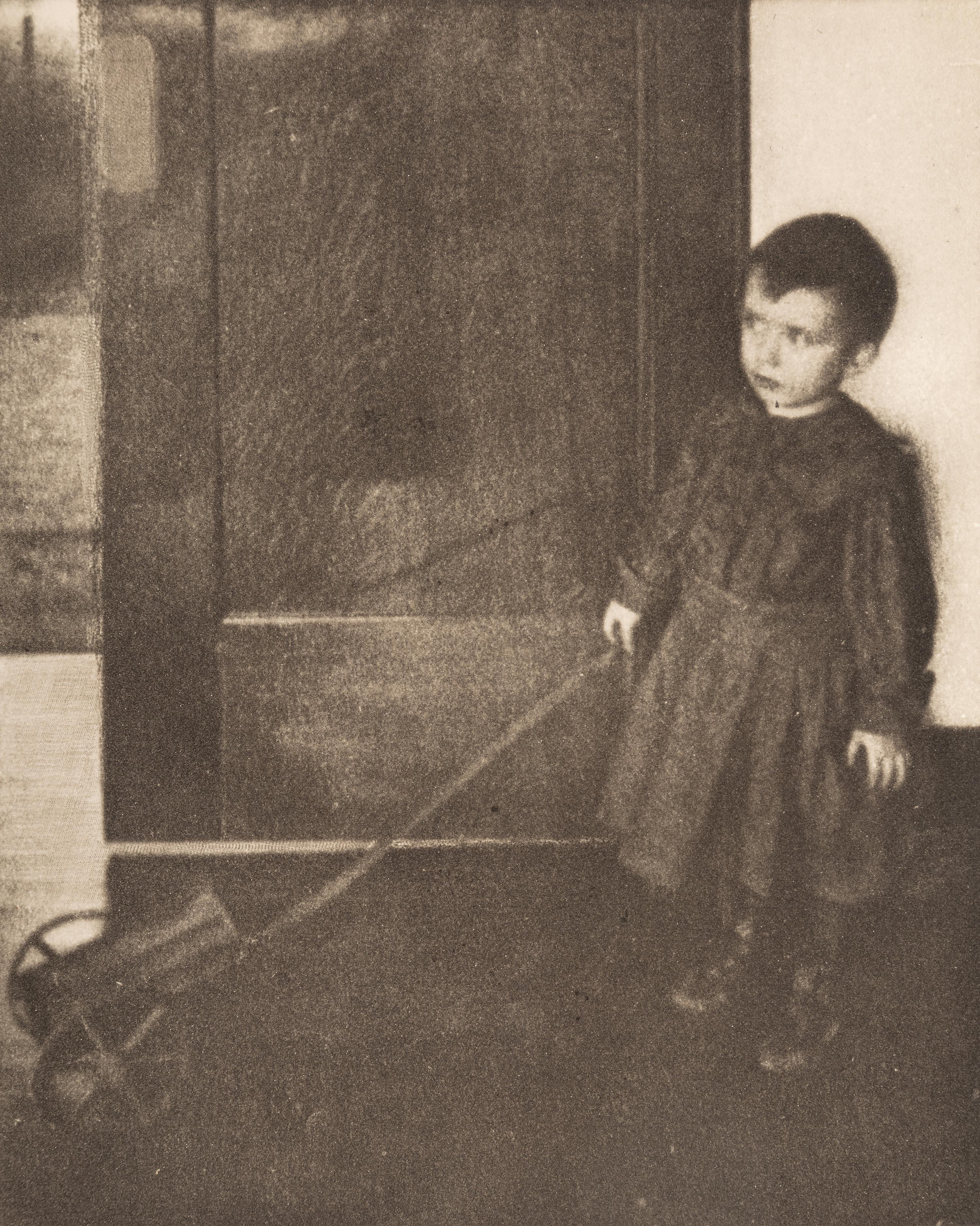 Clarence H. White (1871-1925) Boy with Wagon from "Camera Work, XXIII, 1908
