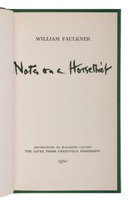 FAULKNER, William (1897-1962). Notes on a Horse Thief . Greenville, MS: The Levee Press, 1950.