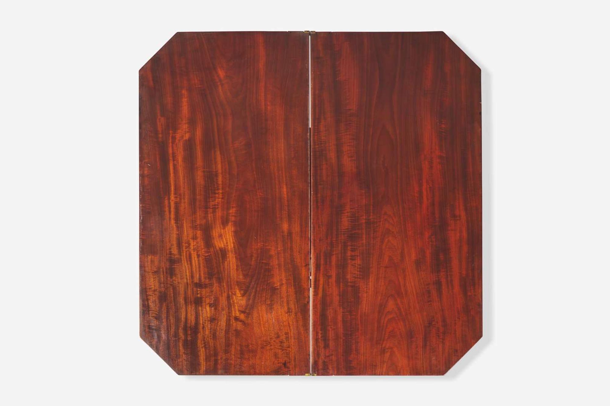 A late Federal mahogany card table, Philadelphia, PA, circa 1815
