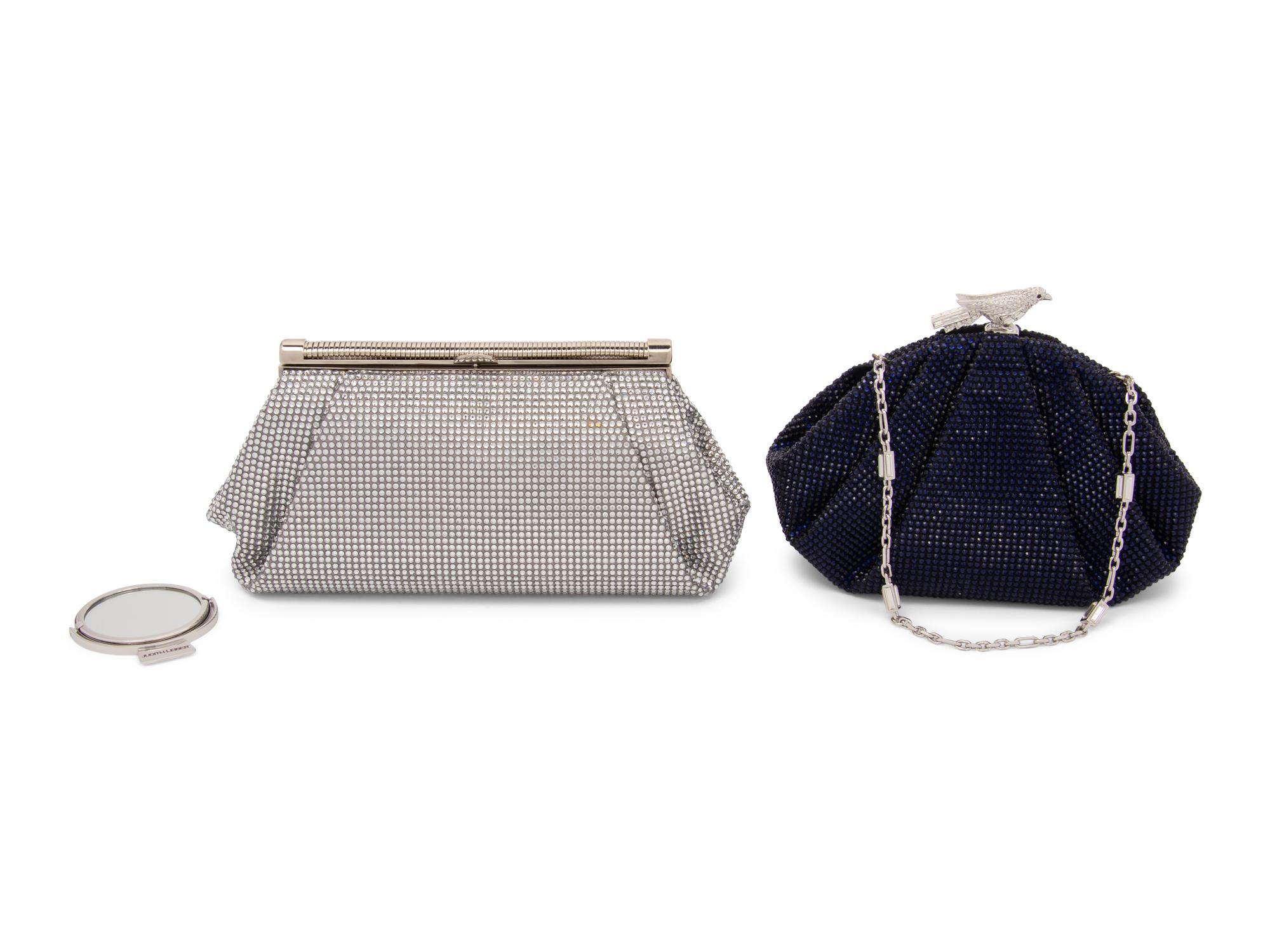 Two Judith Leiber Crystal Clutches
