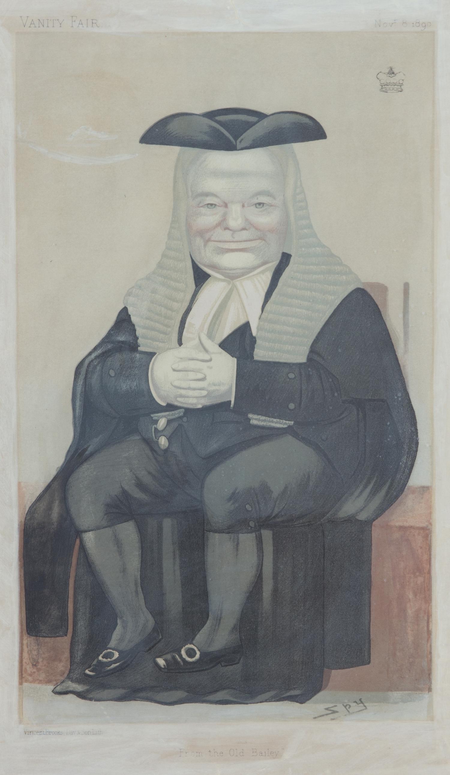 A Collection of Vanity Fair Judge and Gentleman Prints Largest framed 21 x 26 inches. — 20TH CENTURY