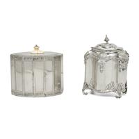 Two George III Sterling Silver Tea Caddies